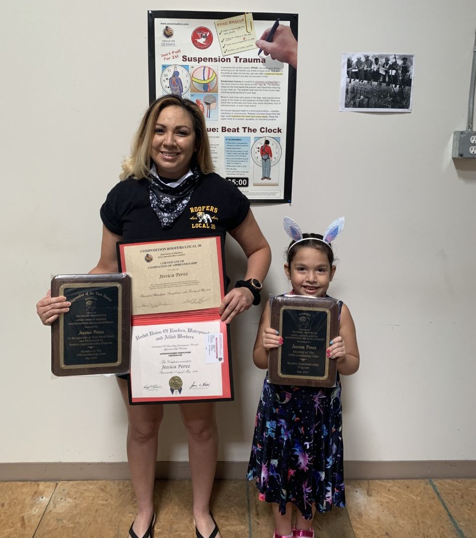 Jessica Perez Roofers Local 30 Apprentice